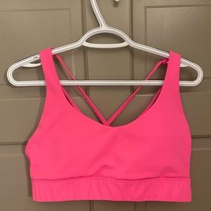 Zyia Active neon pink sports bra. Cross cross back. Size xxxl